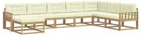 Outdoor-sofagarnitur 8 Pcs Wei&szlig; Und Creme Vidaxl