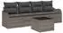 vidaXL Garten Sofa Set 5-teilig Poly Rattan Grau (3345569)