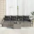 vidaXL Garten Sofa Set 5-teilig Poly Rattan Grau (3345569)