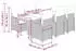 vidaXL Garten-Bistro-Set 7-tlg. mit Kissen Poly Rattan Beige (3277104)