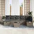 vidaXL Sofa-Set mit Kissen 7-teilig Polyrattan (3360740)
