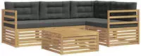 Outdoor-sofagarnitur Mit Kissen 5 Pcs Vidaxl