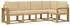 vidaXL Outdoor-Sofagarnitur mit Kissen 5-teilig, Weiß/Beige (3387637)