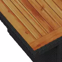 vidaXL Garten Essgruppe mit Kissen 10 pcs Schwarz und Creme