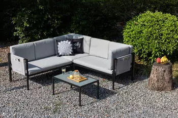 Gardissimo Ambra Eck-Lounge-Set grau