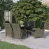 vidaXL Garten-Essgruppe 7-tlg., Braun (3099670)