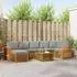 vidaXL Garten-Sofa-Set mit Kissen 8-tlg., Natur- und Hellgrau (3375216)