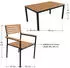 Juskys Rhodos Gartengarnitur Akazienholz 7-teilig, Tisch & 6 Stühle