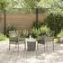 vidaXL Garten Bistro Set 3-tlg. Grau Poly-Rattan (3334957)