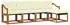 vidaXL Outdoor-Sofagarnitur mit Kissen 5-tlg., Natur/Creme (3368577)