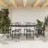 vidaXL 7-tlg. Garten-Essgruppe Anthrazit Streckgitter Metall (3211814)
