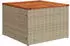 vidaXL Garten-Sofagarnitur 11-tlg. mit Kissen Poly Rattan Beige (3256128)
