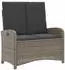 vidaXL Garten-Essgruppe 4-tlg. mit Kissen Poly Rattan Grau (3277345)