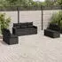 vidaXL Garten-Sofagarnitur 7-tlg. mit Kissen Poly Rattan Beige (3225877)