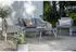 ebuy24 Spoga 4-teiliges Gartenmöbel-Set, Hellgrau & Weiß (Spoga)