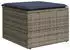 vidaXL Gartensofa-Set 6-teilig mit Kissen, Polyrattan, Grau (3224542)