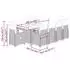 vidaXL Garten-Bistro-Set 11-tlg. mit Kissen Poly Rattan Beige (3277288)