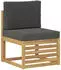 vidaXL Outdoor-Sofagarnitur 8-tlg. Weiß und Anthrazit 59x59x37cm (3392642)