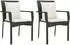 vidaXL Garten-Essgruppe 9-tlg. mit Kissen, Poly Rattan, Grau (3213493)