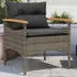 vidaXL Garten-Sofagarnitur 3-tlg. mit Kissen, Poly Rattan, Schwarz (368404)