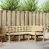 vidaXL Outdoor-Sofagarnitur mit Kissen 4-tlg., Weiß/Beige (3389423)