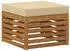 vidaXL Outdoor-Sofagarnitur mit Kissen 4-tlg., Natur/Beige (3384209)