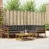 vidaXL Outdoor-Sofagarnitur mit Kissen 5-tlg., Natur/Anthrazit (3367530)
