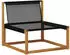 vidaXL Outdoor-Sofagarnitur mit Kissen, 11-tlg., Natur/Creme (3381726)