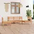 vidaXL Garten-Lounge-Set 4-tlg. Kiefer Massivholz (3082522)