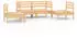 vidaXL Garten-Lounge-Set 4-tlg. Kiefer Massivholz (3082522)