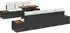 vidaXL Garten-Sofa-Set mit Stauraum 8-tlg. Poly Rattan Schwarz (3358776)