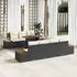 vidaXL Garten-Sofa-Set mit Stauraum 8-tlg. Poly Rattan Schwarz (3358776)