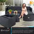 Kesser Aruba Polyrattan Lounge-Set 4-5 Personen, Anthrazit (23154_mfn)