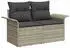 vidaXL Garten-Sofa-Set mit Kissen und Stauraum 9-tlg. Hellgrau (3357075)