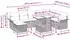vidaXL Garten-Sofa-Set mit Kissen und Stauraum 9-tlg. Hellgrau (3357075)
