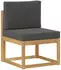 vidaXL Outdoor-Sofagarnitur 7-tlg. Polyester Weiß/Anthrazit (3387946)