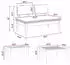 vidaXL Gartenlounge-Set 5-tlg., Braun & Creme