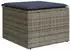 vidaXL Gartensofa-Set 7-teilig mit Kissen, Polyrattan, Grau (3224668)
