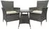CLP Fireda 3-teilige Gartensitzgruppe PE-Rattan mit Couchtisch, grau-meliert (326460)