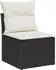 vidaXL Garten-Sofa-Set 11-tlg., Schwarz Poly-Rattan (3362885)