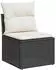 vidaXL Garten-Sofagarnitur 9-tlg. mit Kissen Poly Rattan Grau (3227131)
