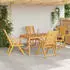 vidaXL Garten-Essgruppe 5-tlg., Massivholz Akazie, Braun (3154123)