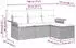 vidaXL Garten-Sofa-Set mit Kissen 4-tlg. Poly Rattan Schwarz