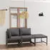 vidaXL Garten-Lounge-Set 8-tlg. mit Kissen, Poly Rattan, Schwarz (3059798)