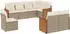vidaXL Garten-Sofagarnitur 9-tlg. mit Kissen Grau Poly Rattan (3260254)