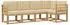 vidaXL Outdoor-Sofagarnitur mit Kissen 5-teilig, Weiß/Beige (3387617)