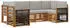vidaXL Ecksofa Set mit Kissen, 5-tlg., Natur/Hellgrau (3384772)