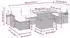 vidaXL Garten-Lounge-Set 5-tlg. Polyrattan Akazie Schwarz mit Kissen (3328035)