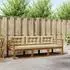 vidaXL Outdoor-Sofagarnitur mit Kissen 3-tlg., Natur/Beige (3367111)