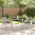 vidaXL Garten Essgruppe 3-tlg. Hellgrau Poly-Rattan (3334895)